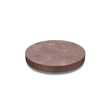 Oud hollands ronde tegel diameter 60 x 7 cm, roodbruin