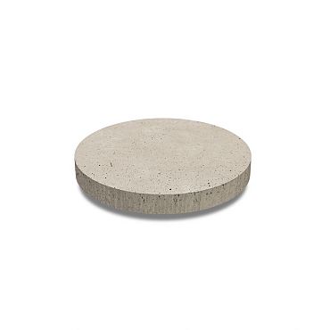 Oud hollands ronde tegel diameter 60 x 7 cm, greige