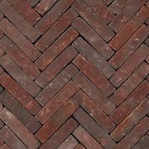 Gebakken WF80 Getrommeld - Paars/Rood bezand