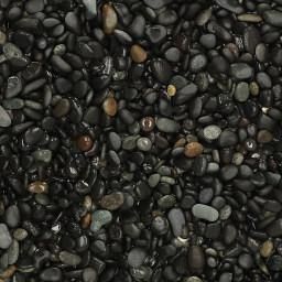 Mini BagBag Beach Pebbles black 8-16 mm - 1000kg