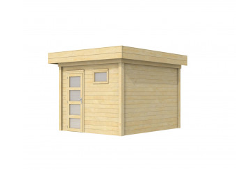 Vuren Topvision Tapuit, 300 x 300 cm, kleurloos geïmpregneerd.