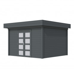 Vuren Topvision Parelhoen, 400 x 300 cm, antraciet gespoten.