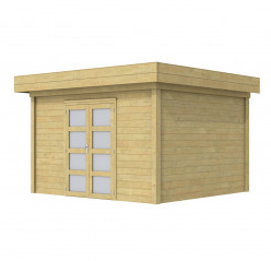 Vuren Topvision Parelhoen, 400 x 300 cm, groen geïmpregneerd.