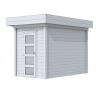 Vuren Topvision Kiekendief, 200 x 300 cm, lichtgrijs gespoten.