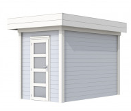 Vuren Topvision Kiekendief, 200 x 300 cm, wanden lichtgrijs en basis wit.