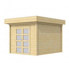 Vuren Topvision Bosuil, 300 x 300 cm, kleurloos geïmpregneerd.