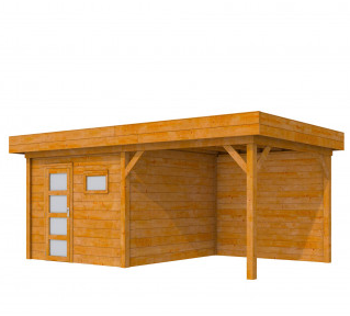 Douglas Topvision Premium Raaf, 298 x 298 en luifel 300 cm, transparant gespoten.