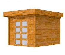 Douglas Topvision Roek, 298 x 298 cm, transparant gespoten.