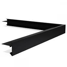 Gemoffelde daktrim buitenhoek 60/64 mm - Antraciet RAL 7016 - 40/40cm