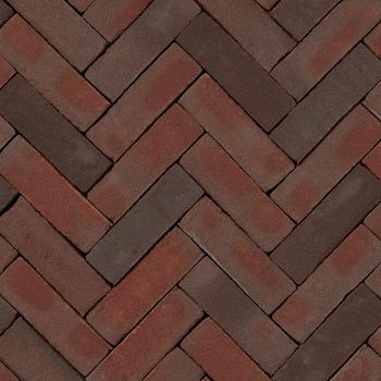 Gebakken UDF60 VB Strak - Paars/Rood bezand - Uitsluitend per vol pak