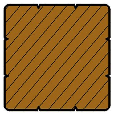 Kapur 68x68mm v-groeven L 274cm P511 Premium FCQ Gepunt FSC®100%