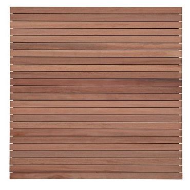 Keruing Modern scherm 50 180x180cm - latten 15x70mm - Premium FCQ FSC®100%