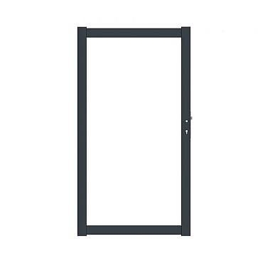Boston aluminium opvulbaar poortframe 98x183cm RAL9005 incl. geïntegreerd slot