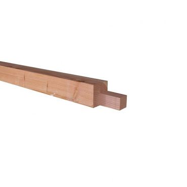 Douglas fijnbezaagde tussenstaander met inkeping t.b.v. zelfbouw 15 x 15 x 240 cm, onbehandeld.