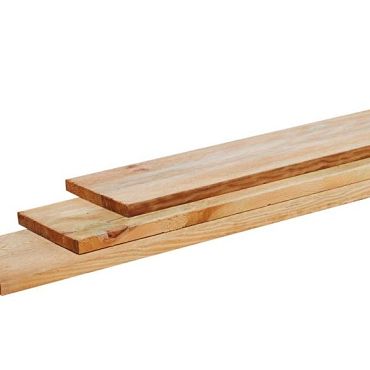 # Grenen gesch tuinplank 1,5 x 14,0 x 180 cm, groen geimpregneerd.