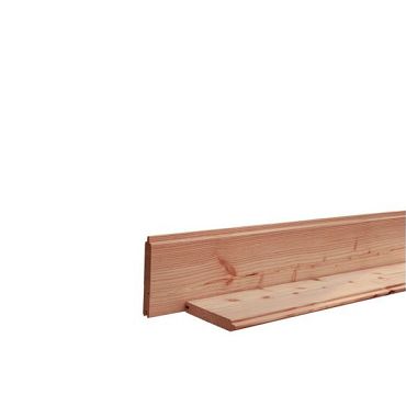 Douglas geschaafd blokhutprofiel 2,8 x 19,5 x 400 cm, onbehandeld.