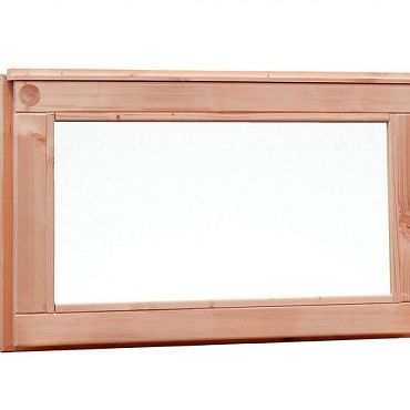 Douglas vast raam met melkglas, 71,2 x 39 cm, onbehandeld.