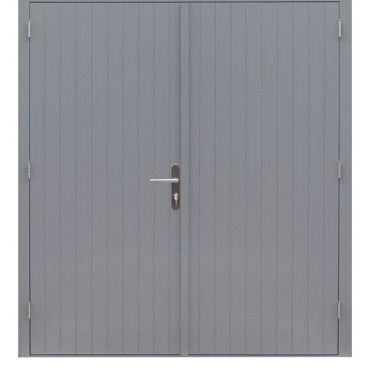 W81505M - Hardh dubbele dichte deur Prestige, 202 x 221 cm, grijs gegrond.