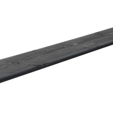 Grenen gesch tuinplank 1,5 x 14,0 x 180 cm, zwart gedompeld.