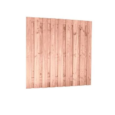 Douglas fijnbez plankenscherm 19-pl | 1,5x14 cm, 180 x 180 cm t.b.v. betonsysteem, onbehandeld.