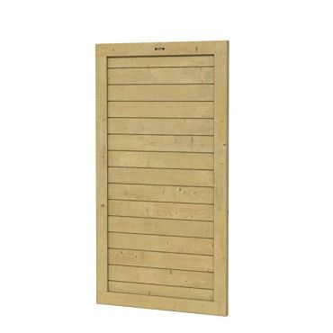 Vuren tuindeur Hillhout Basic Excellent, 100 x 180 x 4,5 cm, groen geïmpregneerd