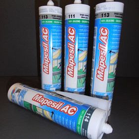 Mapei mapesil AC  310ml  nr 120 / zwart