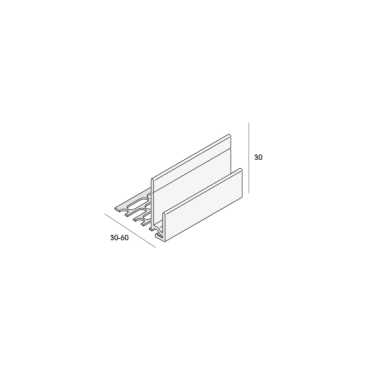 * Keralit aluminium inhaakstartprof  4m