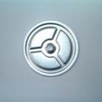 * Drukverdeelplaat alu zink rond 70mm x 1mm ( Prijs is per 100 stuks)
