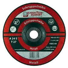 Afbraam schijf 180x6,4 Vlak Staal