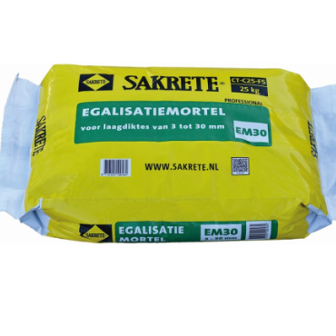 #Sakrete egalisatiemortel allround snel em25/30kg   laagdikte 3-30mm