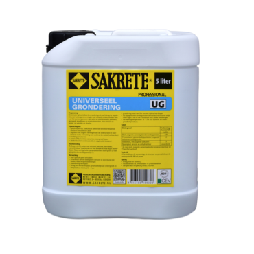# VS601 sakrete universeel grondering UG/5ltr can vloeibare kunststofdispensie als voorstrijkmiddel voor zuigende- en zwakzuigende ondergrond.