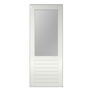 Merbau deur B18+  bw 87,5cm    39x140mm  vzv van ventilatie sleuven en voorgeboorde isolatten