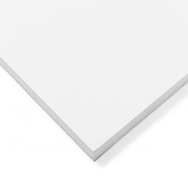 PVC plaat geschuimd eenzijdig folie wit FG72 6mm  1.22x3.05m
