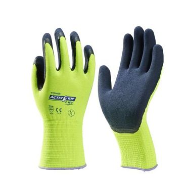 * Fluor geel/zwart Towa handschoen activ grip lite  M(8)