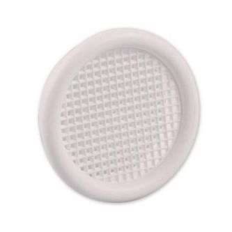 * Nedco ventilatierozet m kraag wit kunststof 45mm