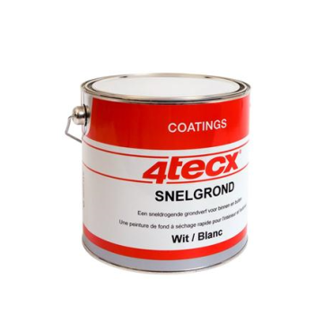 *4Tecx grondverf snel wit 750ml