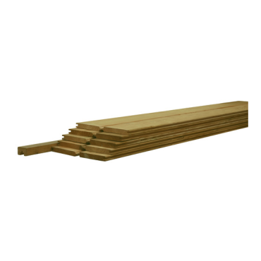 Betowood scherm douglas + afdekkap 187 x 224 cm, groen geïmpregneerd.