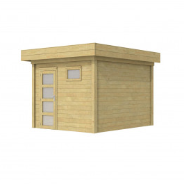 Vuren Topvision Tapuit, 300 x 300 cm, groen geïmpregneerd.