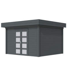 Vuren Topvision Parelhoen, 400 x 300 cm, antraciet gespoten.