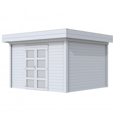 Vuren Topvision Parelhoen, 400 x 300 cm, lichtgrijs gespoten.