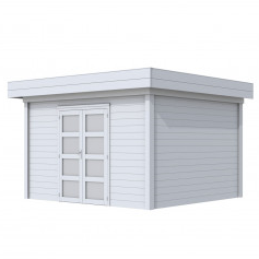 Vuren Topvision Parelhoen, 400 x 300 cm, wit gespoten.