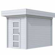 Vuren Topvision Kiekendief, 200 x 300 cm, lichtgrijs gespoten.