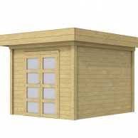 Vuren Topvision Bosuil, 300 x 300 cm, groen geïmpregneerd.