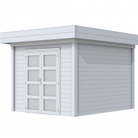 Vuren Topvision Bosuil, 300 x 300 cm, lichtgrijs gespoten.