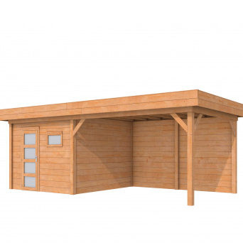 Douglas Topvision Premium Raaf, 298 x 298 en luifel 400 cm, onbehandeld.
