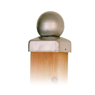 Paalornament bol 7x7 RVS 042168