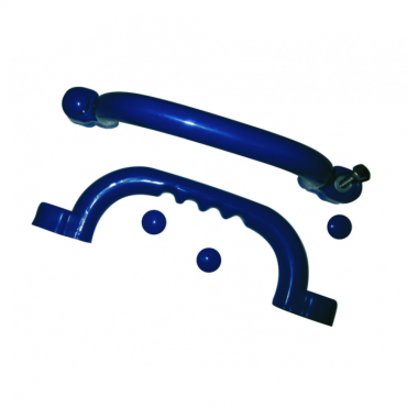 Handgrepenset kunststof per set # 2 stuks, blauw.