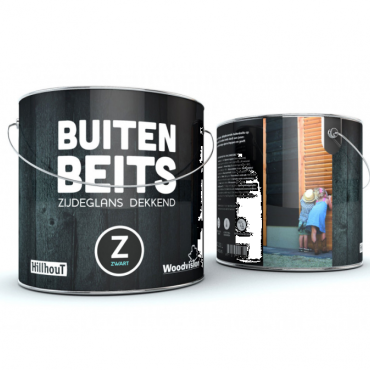 Douglas buiten beits 2,5 liter, zwart.