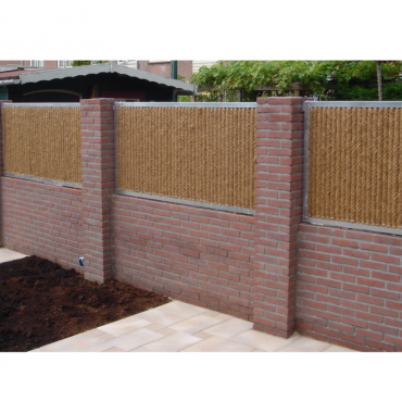 Kokowall half tuinscherm verticaal 90 x 180cm (bxh)  ï32mm verzinkt stalen u-frame 40-35-1,25mm