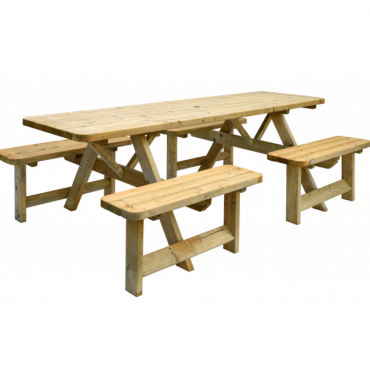 Picknicktafel Family, bladmaat 70 x 240 cm.